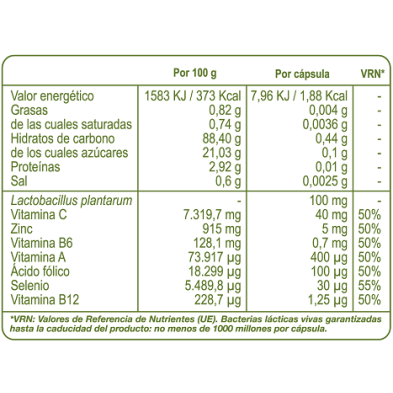 LACTOFLORA PROTECTOR INMUNITARIO 30 CAPSULAS