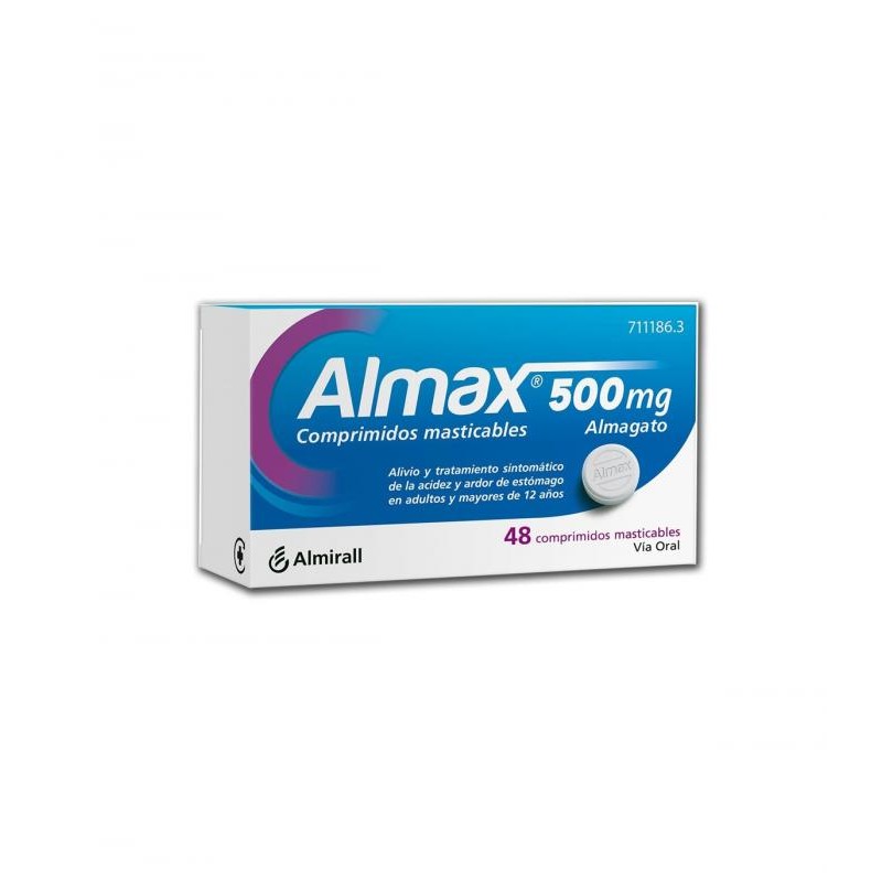 ALMAX 500 MG 48 COMPRIMIDOS MASTICABLES
