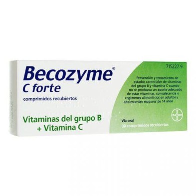 BECOZYME C FORTE 30 COMPRIMIDOS