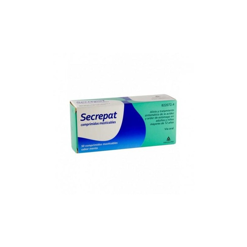 SECREPAT 50 COMPRIMIDOS MASTICABLES MENTA