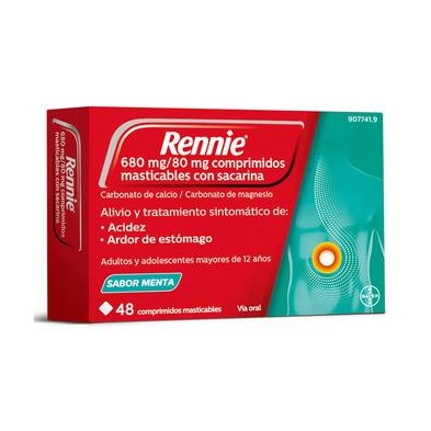 RENNIE 48 COMPRIMIDOS MASTICABLES CON SACARINA
