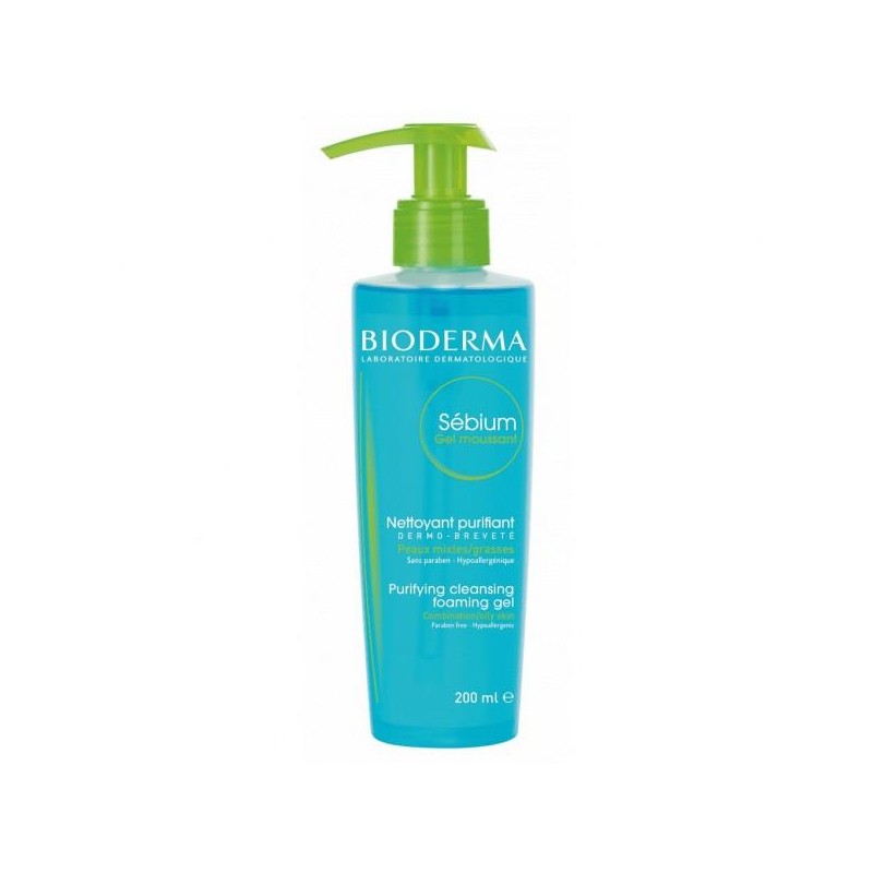 SEBIUM GEL MOUSSANT BIODERMA CON DISPENSADOR 200 ML 