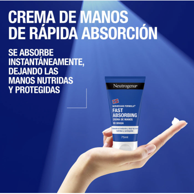 NEUTROGENA CREMA DE MANOS RAPIDA ABSORCION 2 x 75 ML