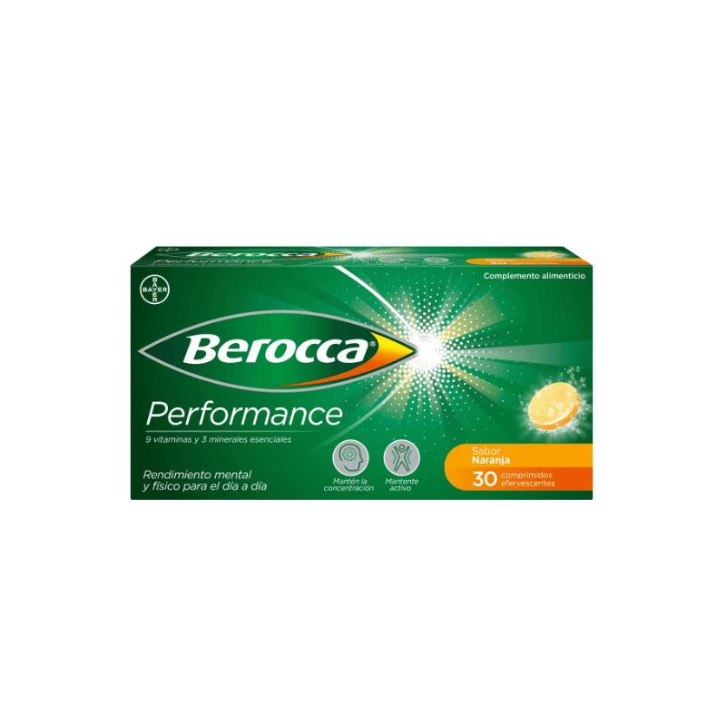 BEROCCA PERFORMANCE NARANJA 30 COMP EFERV