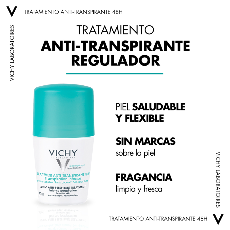 VICHY TRATAMIENTO ANTITRANSPIRANTE EFICACIA 48 H ROLL-ON