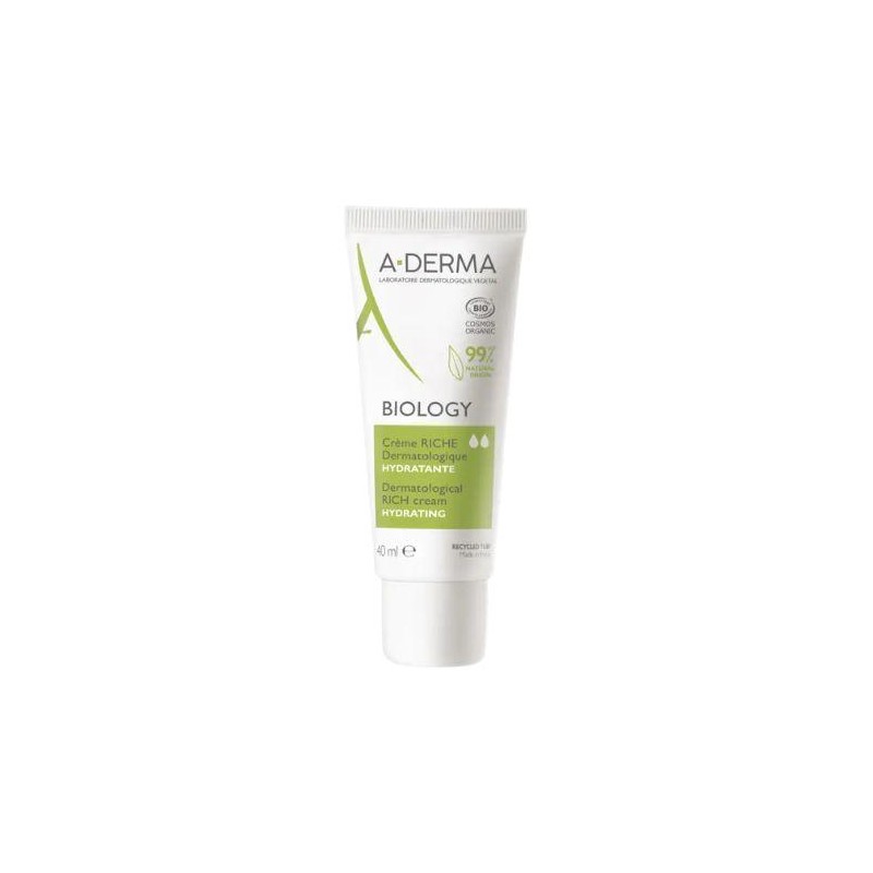 A-DERMA BIOLOGY CREMA RICA DERMATOLOGICA HIDRATANTE 1 ENVASE 40 ML