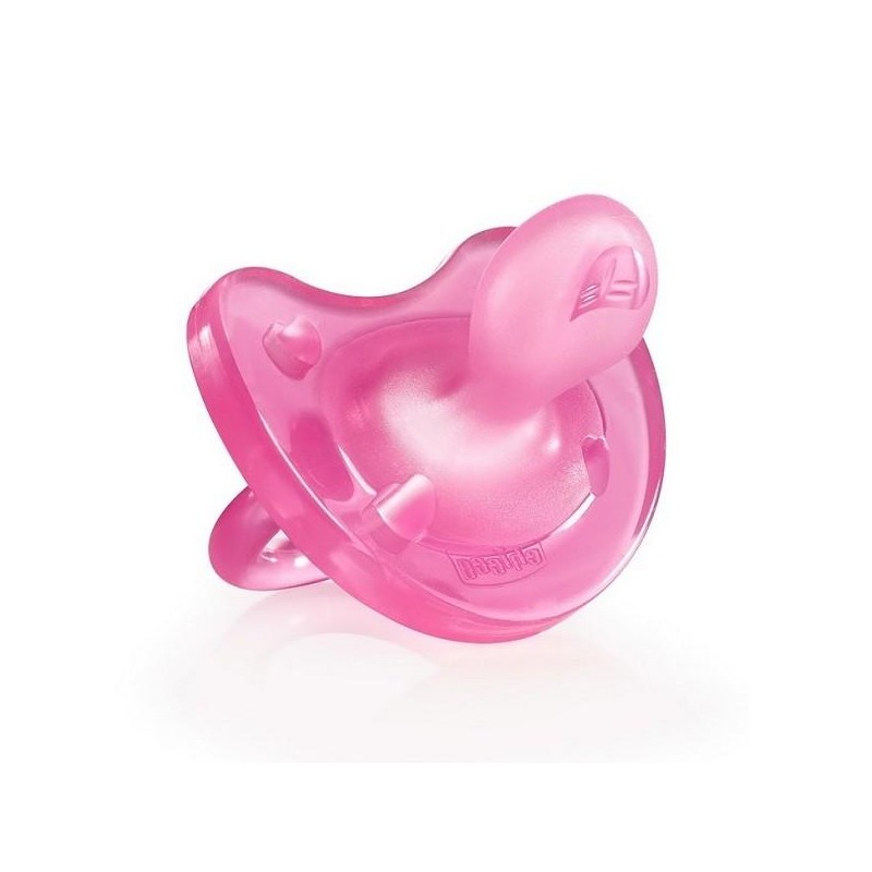 CHUPETE SILICONA ORTHODONTIC CHICCO PHYSIO SOFT GOMA ROSA +0M