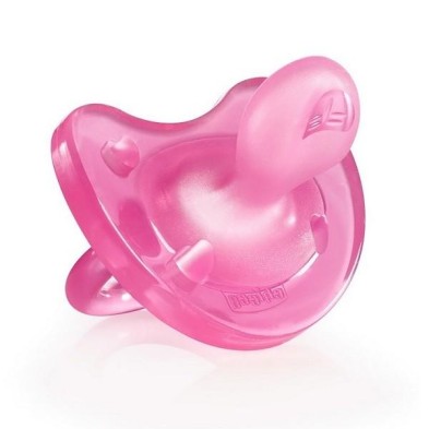 CHUPETE SILICONA ORTHODONTIC CHICCO PHYSIO SOFT GOMA ROSA +0M