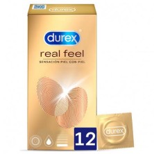 DUREX REAL FEEL PRESERVATIVO SIN LATEX 12 UNIDADES