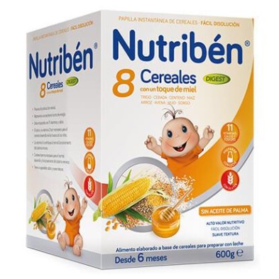 NUTRIBEN 8 CEREALES Y MIEL DIGEST 600 GR