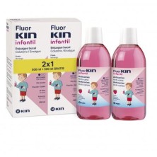 FLUOR KIN INFANTIL ENJUAGUE DUPLO 2x500 ML