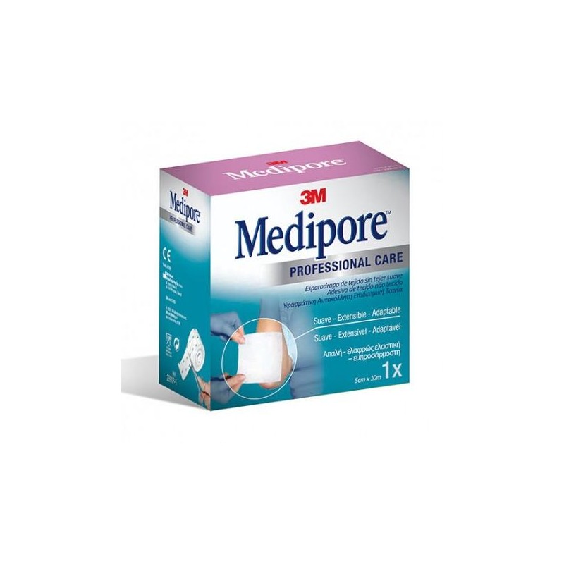 ESPARADRAPO HIPOALERGICO MEDIPORE 10 M X  5 CM