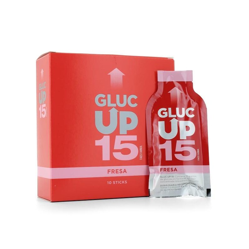 GLUC UP 15 FAES FARMA FRESA 10 STICKS