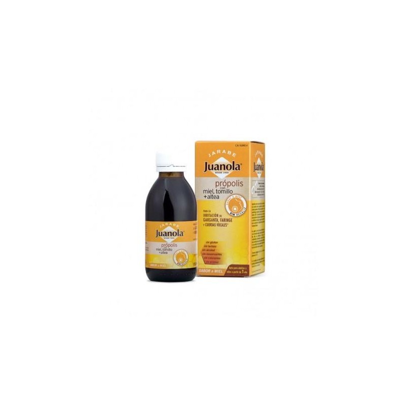 JUANOLA JARABE PROPOLIS CON MIEL TOMILLO Y ALTEA 125 ML