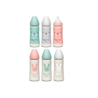 SUAVINEX BIBERON PREMIUM 360ML CON TETINA REDONDA PAPILLA SILICONA