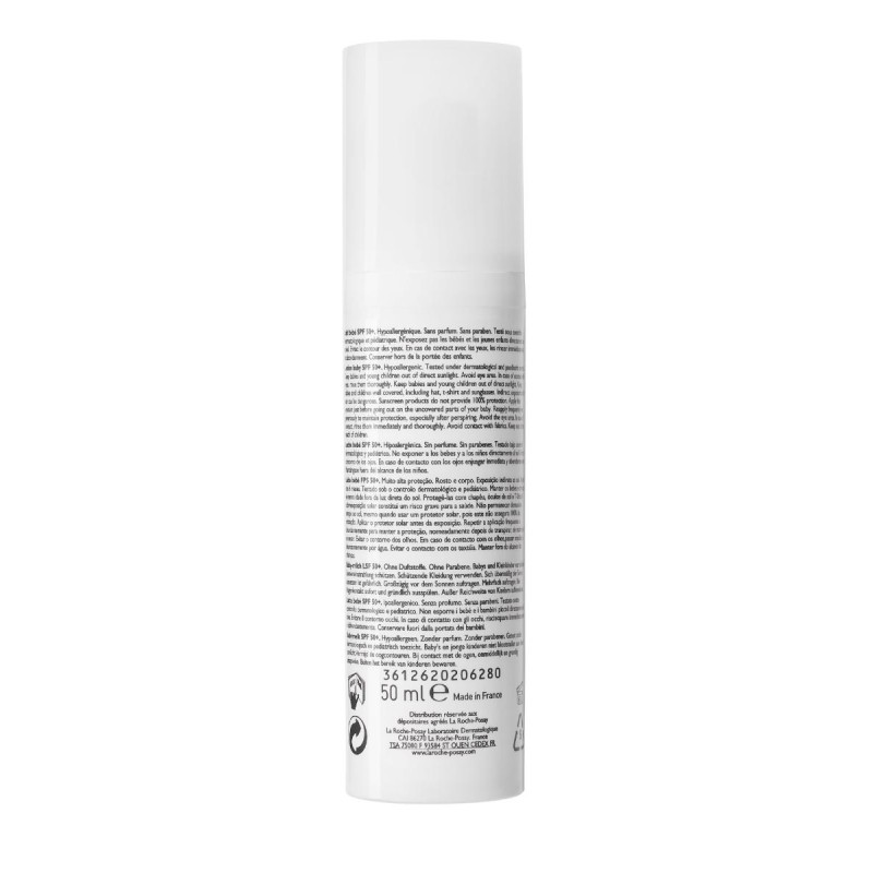 ANTHELIOS SPF-50+ DERMOPEDIATRICO BEBE LECHE 50 ML