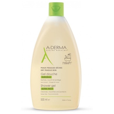 A-DERMA GEL DE DUCHA SOBREGRASO 500 ML