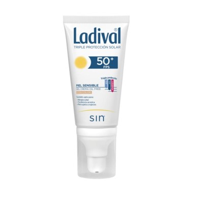 LADIVAL PIEL SENSIBLE O ALERGICA FPS 50+GEL CREMA CON COLOR 50 ML