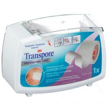 ESPARADRAPO HIPOALERGICO TRANSPORE PLASTIC PORTAR 5 m x 2,5 CM