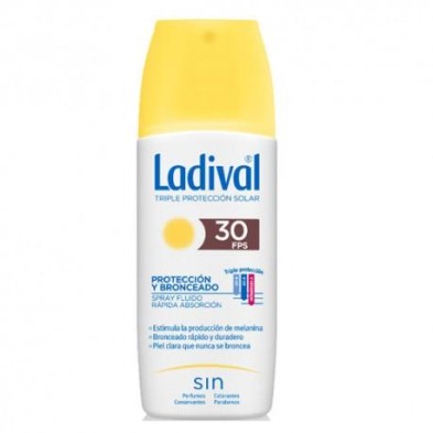 LADIVAL PROTECCION Y BRONCEADO SPRAY FOTOPROTECTOR FPS 30 150 ML