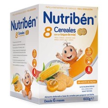 NUTRIBEN 8 CEREALES Y MIEL GALLETAS MARIA 600 GR