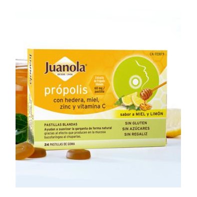 JUANOLA PROPOLIS HIEDRA PASTILLAS BLANDAS MIEL L