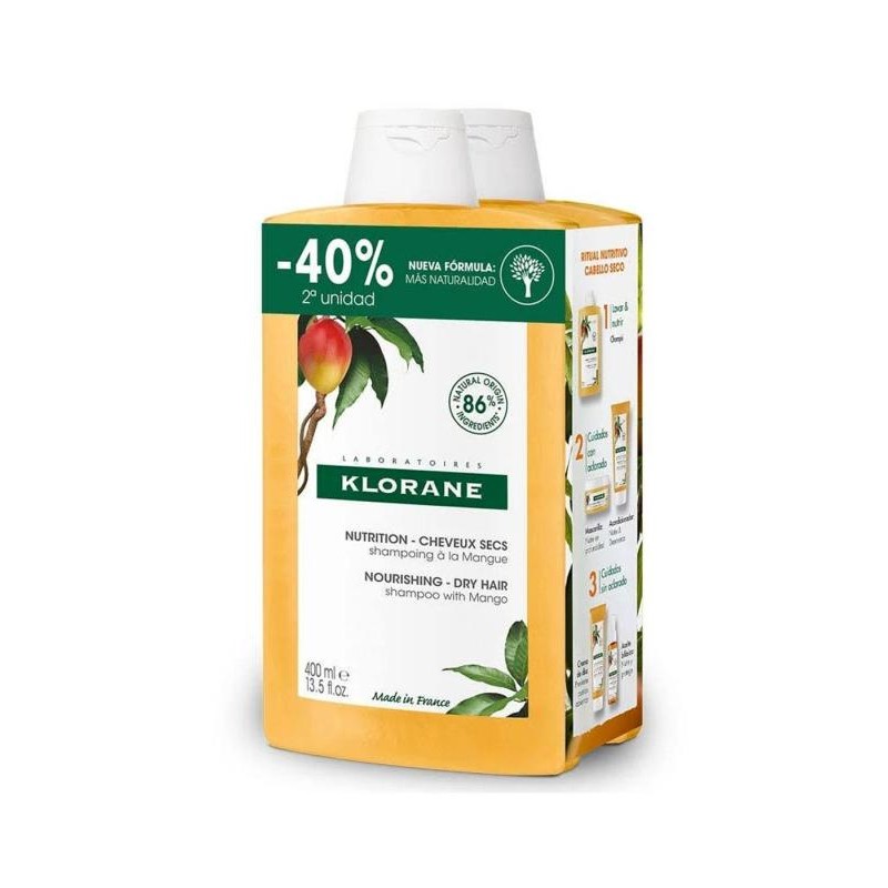 PACK DUO CHAMPU MANGO 400ML 2ª40%