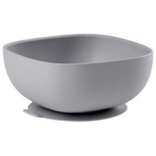 BEABA BOL DE SILICONA CON VENTOSA GRIS