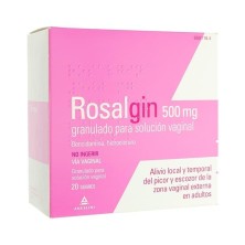 ROSALGIN 500 mg GRANULADO PARA SOLUCION VAGINAL 20 SOBRES