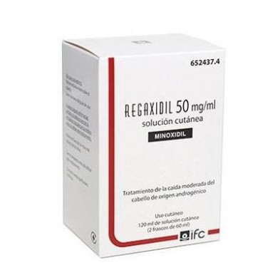 REGAXIDIL 50 MG/ML SOLUCION CUTANEA 2 FRASCOS 60