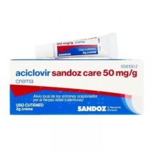 ACICLOVIR SANDOZ EFG 50 MG/G 50 MG/G CREMA 2 G