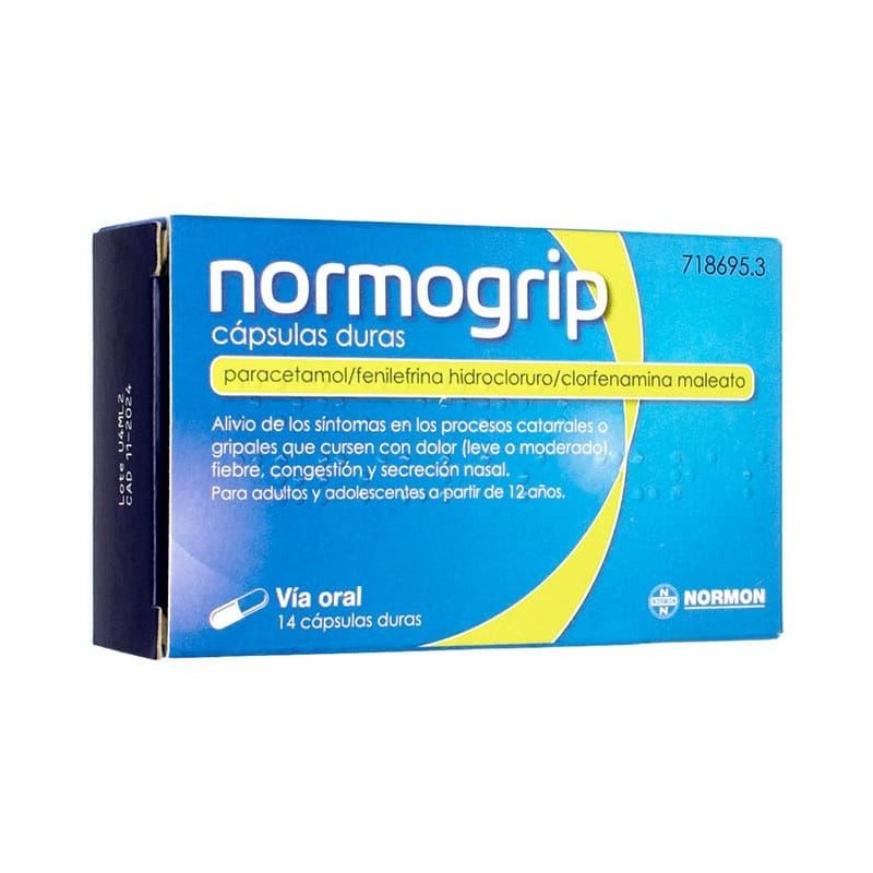 NORMOGRIP 14 CAPSULAS