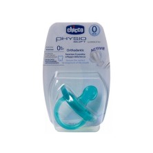CHUPETE SILICONA CHICCO PHYSIO SOFT ANATOMICO GOMA 0M AZUL