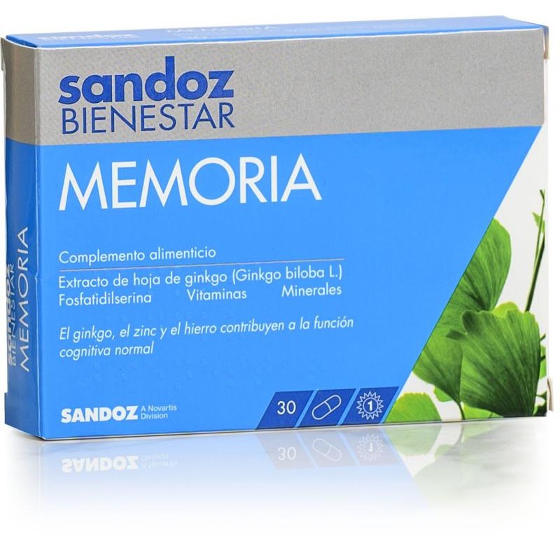 SANDOZ BIENESTAR MEMORIA 30 CAPSULAS