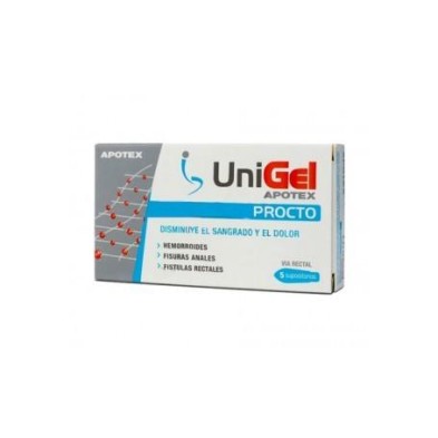 UNIGEL PROCTO SUPOSITORIOS 5 U