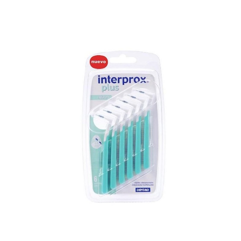 CEPILLO DENTAL INTERPROXIMAL INTERPROX PLUS MICRO 6 UNIDADES