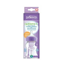 DR BROWNS OPTIONS+ BIBERON BOCA ANCHA MORADO 270 ML