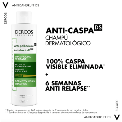 DERCOS TECHNIQUE ANTICASPA CHAMPU C SECO 400 ML