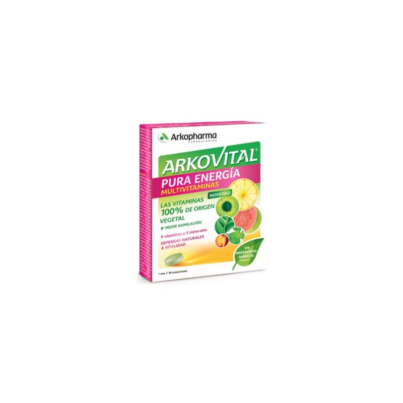 ARKOVITAL PURA ENERGIA 30 COMPRIMIDOS