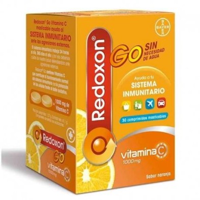 Redoxon Go Naranja masticables Vitaminas Defensas - 30 mast