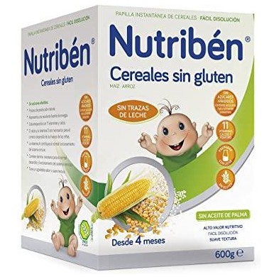 NUTRIBEN CEREALES SIN GLUTEN PAPILLA 600 GR