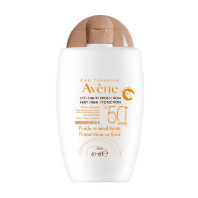 AVENE FLUIDO MINERAL CON COLOR PIELES SENSIBLES SPF 50+  40 ML