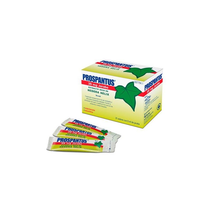 PROSPANTUS 35 MG 21 SOBRES JARABE 5 ML