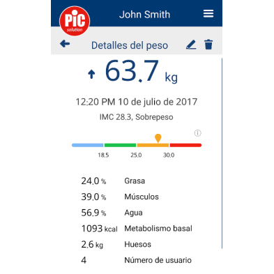 BASCULA DIGITAL MULTIFUNCION PIC BODY STATION