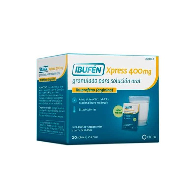 IBUFEN XPRESS 400 MG 20 SOBRES GRANULADO PARA SOLUCION ORAL