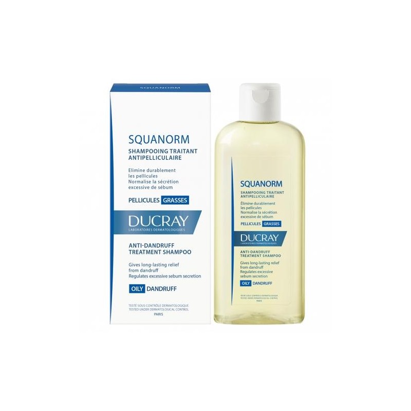 DUCRAY SQUANORM CHAMPU TRATANTE ANTICASPA CASPA SECA 200ML