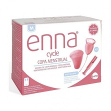 ENNA CYCLE COPA MENSTRUAL TALLA M 2 UNIDADES + APLICADOR