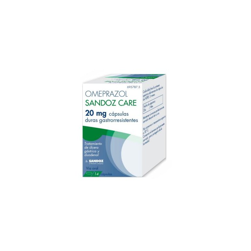 OMEPRAZOL SANDOZ CARE 20  14 CAPSULAS
