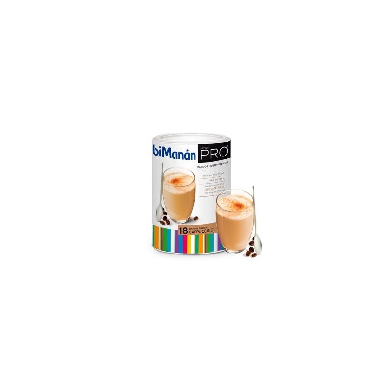 BIMANAN METODO PRO BATIDO HIPERPROTEICA E HIPOCA CAPPUCCINO 360G 12 U