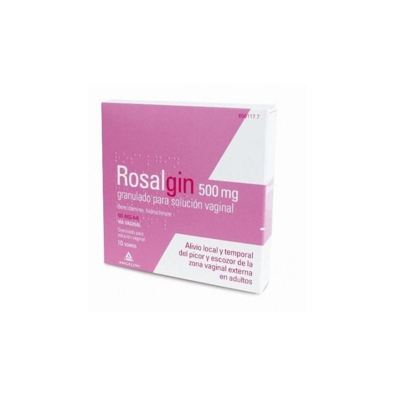 ROSALGIN 500 MG GRANULADO SOLUCION VAGINAL 10 SOBRES